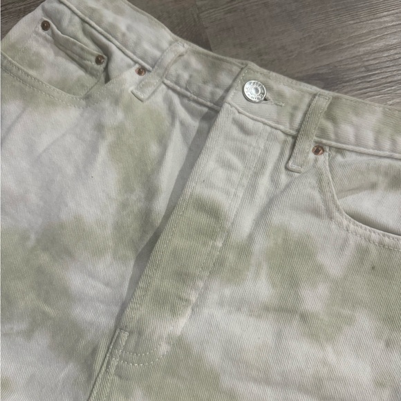 Pacsun Ultra High Rise Tie Dye Denim Shorts - Picture 5 of 7